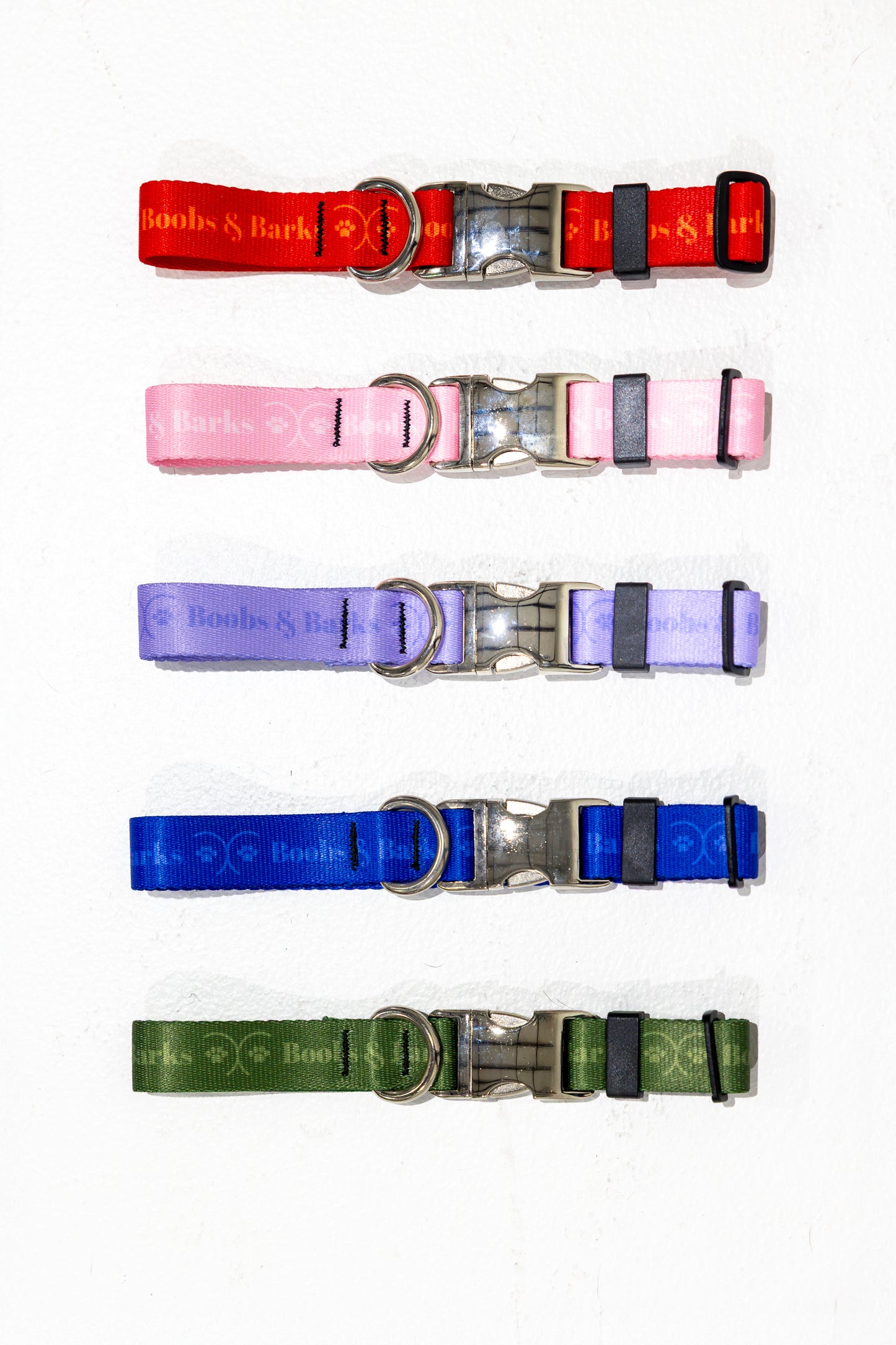 Adjustable B&B Dog Collar — Bubblegum Pink
