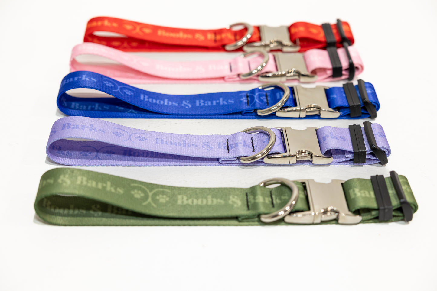 Adjustable B&B Dog Collar — Bubblegum Pink