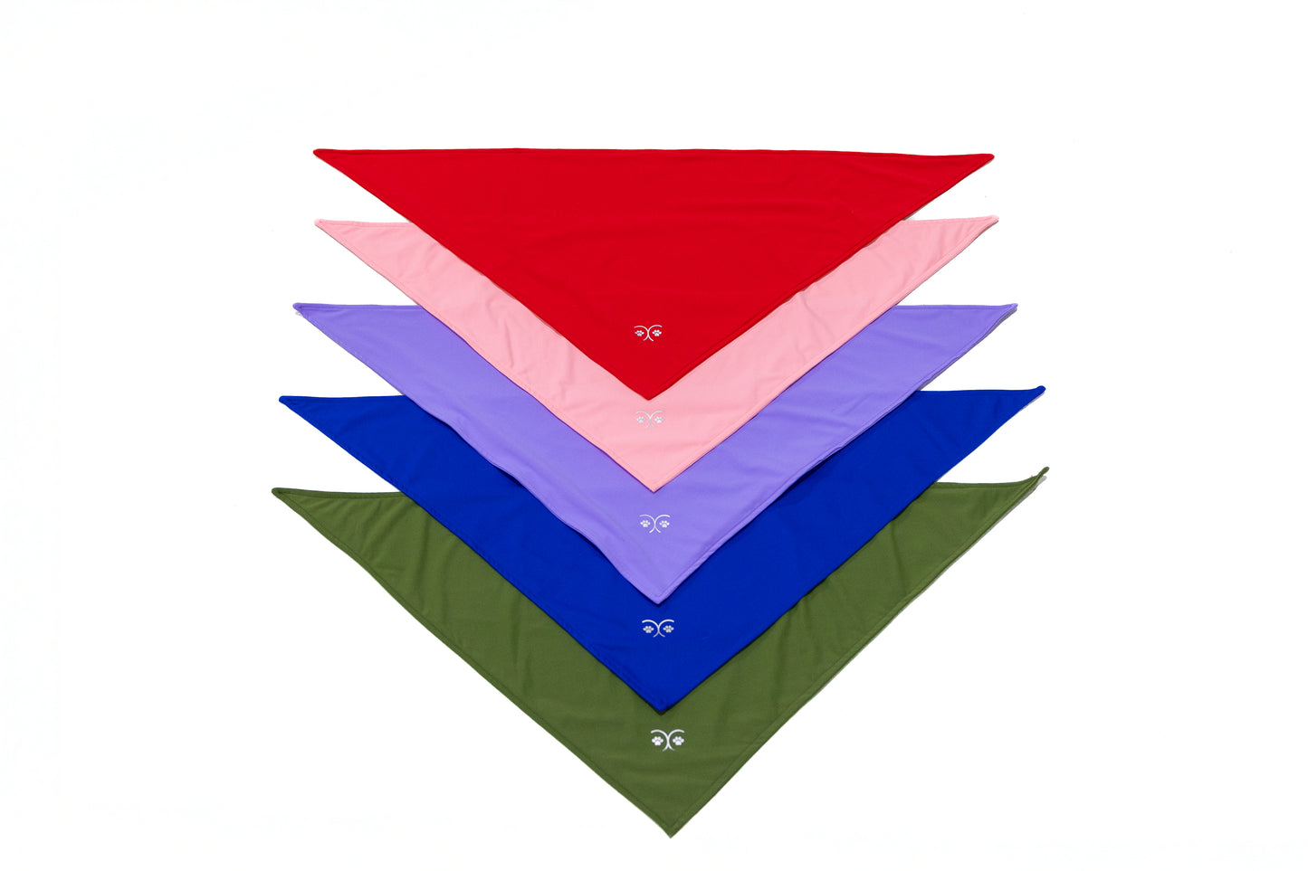 Durable Dog Bandana — Forest Green