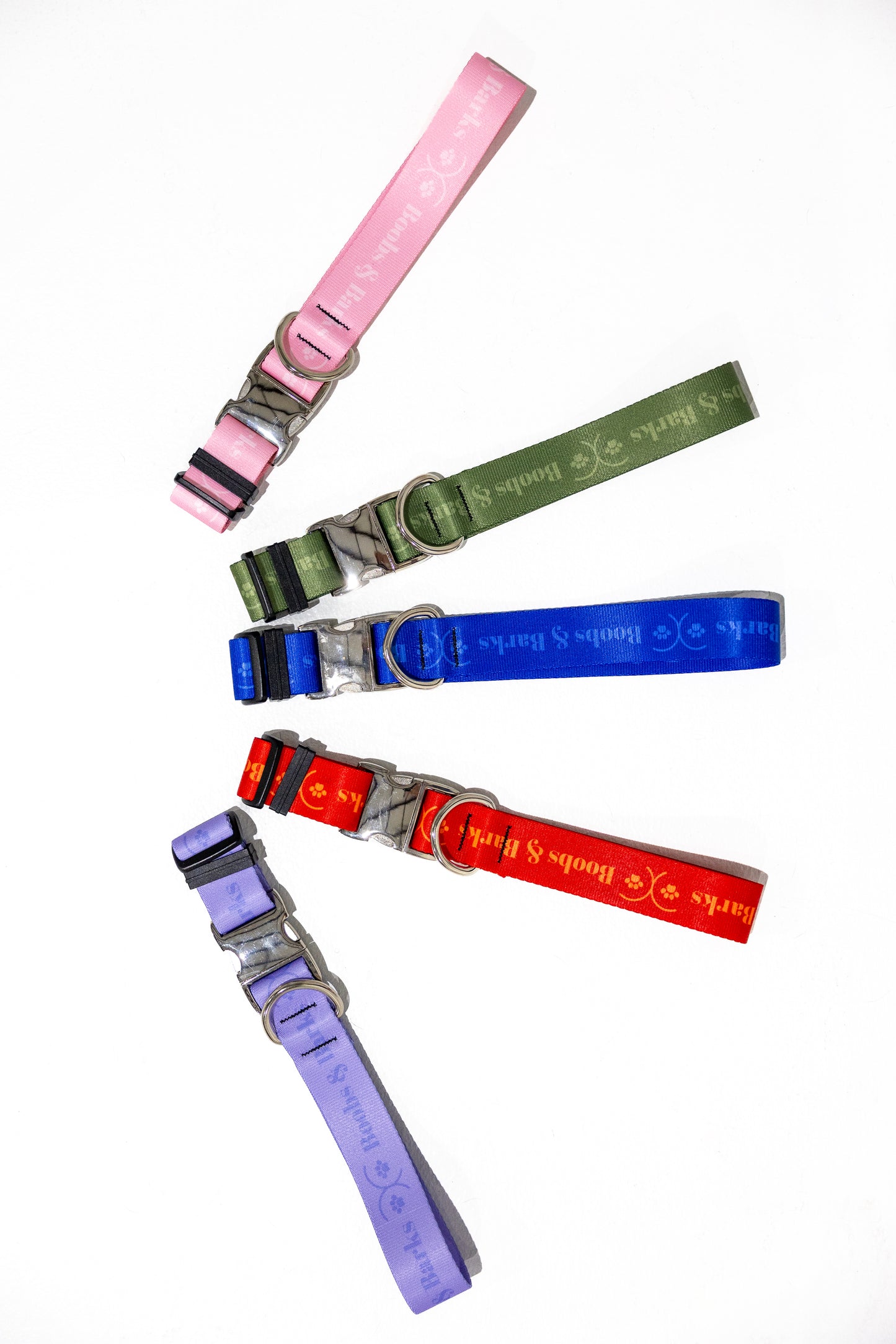 Adjustable B&B Dog Collar — Bubblegum Pink