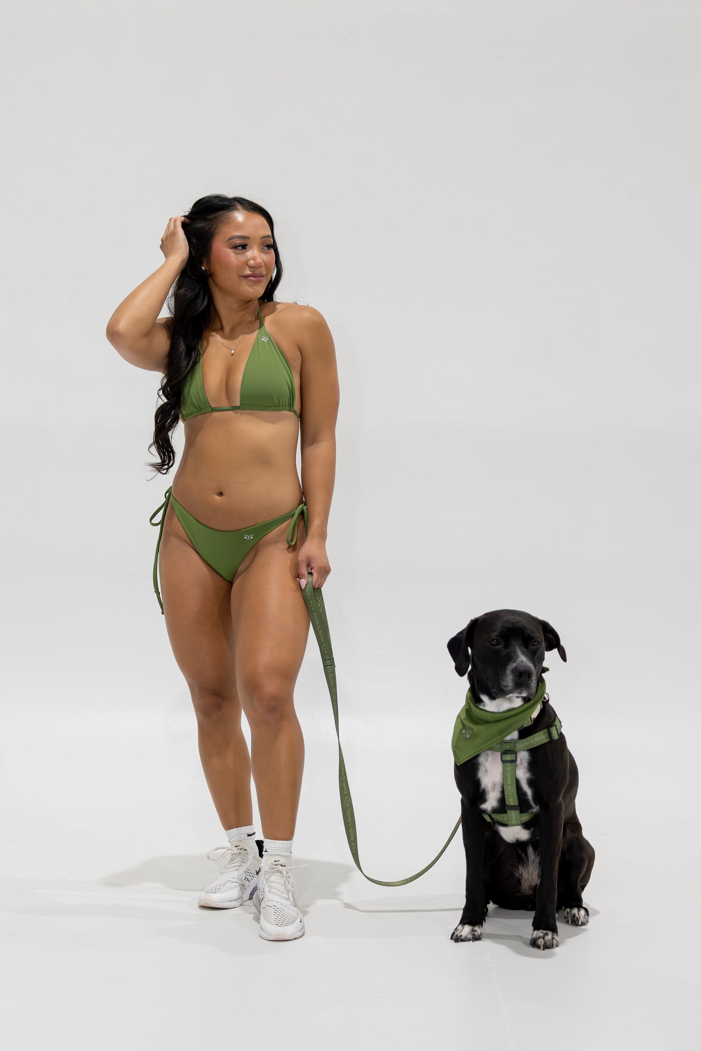 Classic 4ft B&B Dog Leash — Forest Green