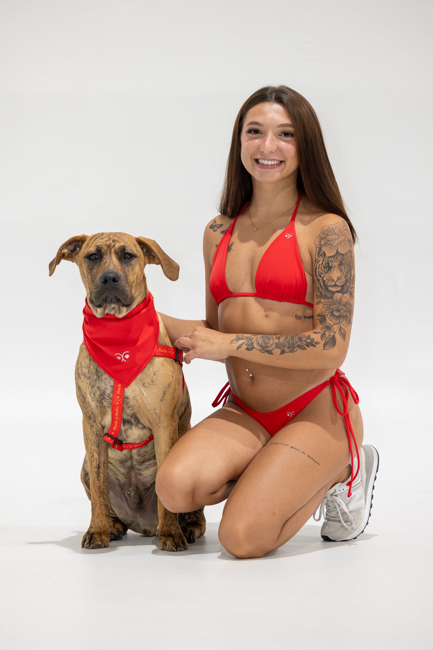 String Bikini Top — Scarlet Red