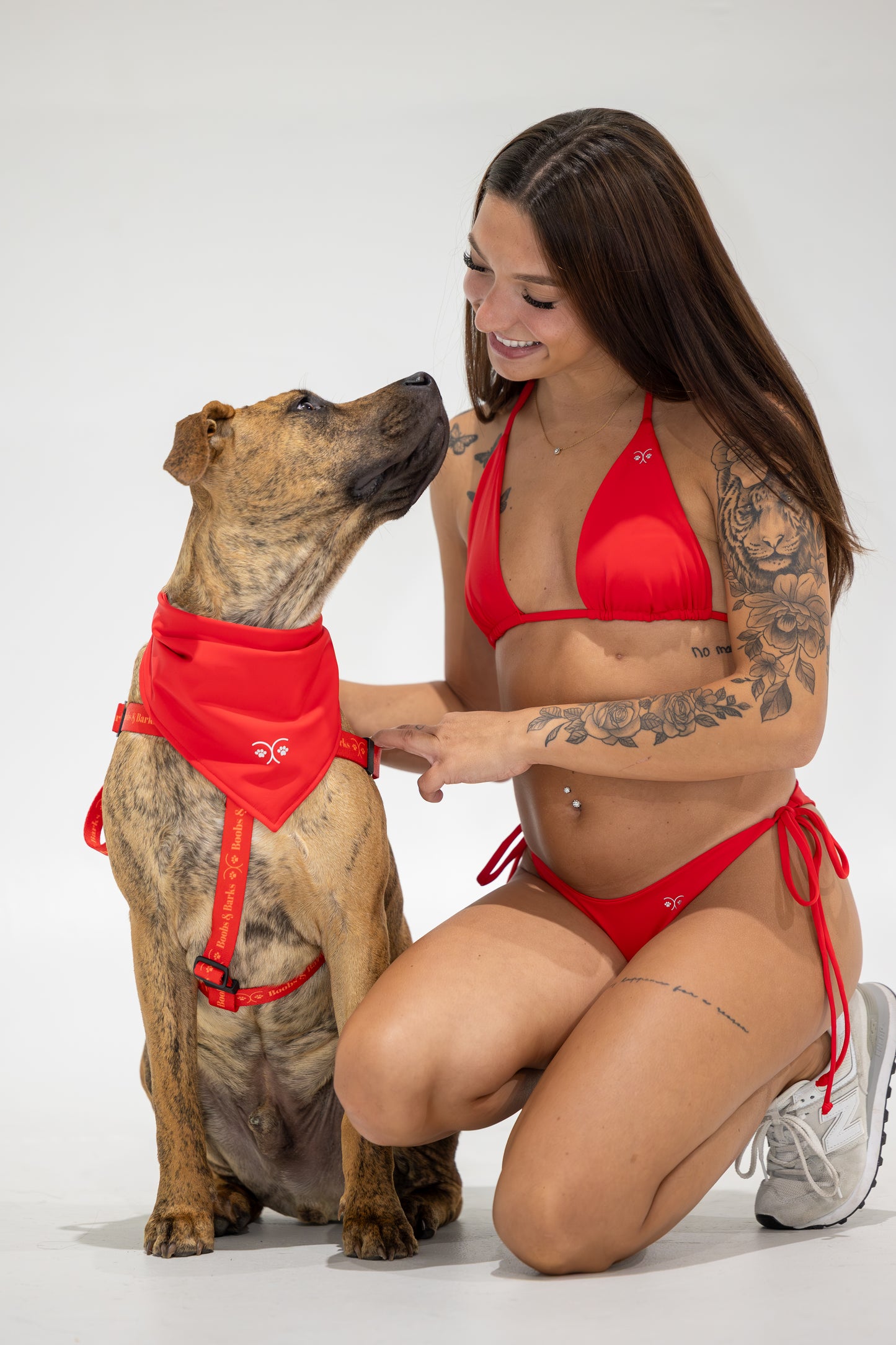 Durable Dog Bandana — Scarlet Red