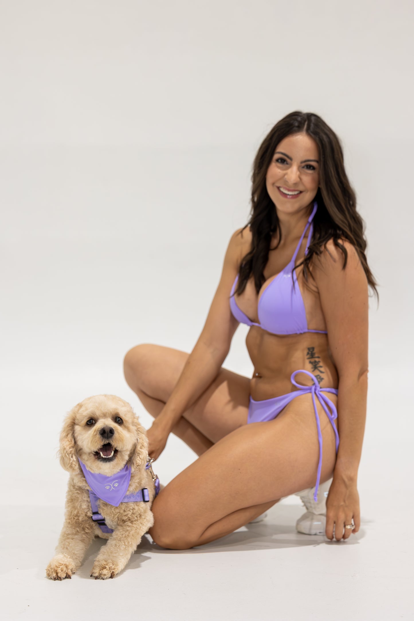 Durable Dog Bandana — Lavender Purple