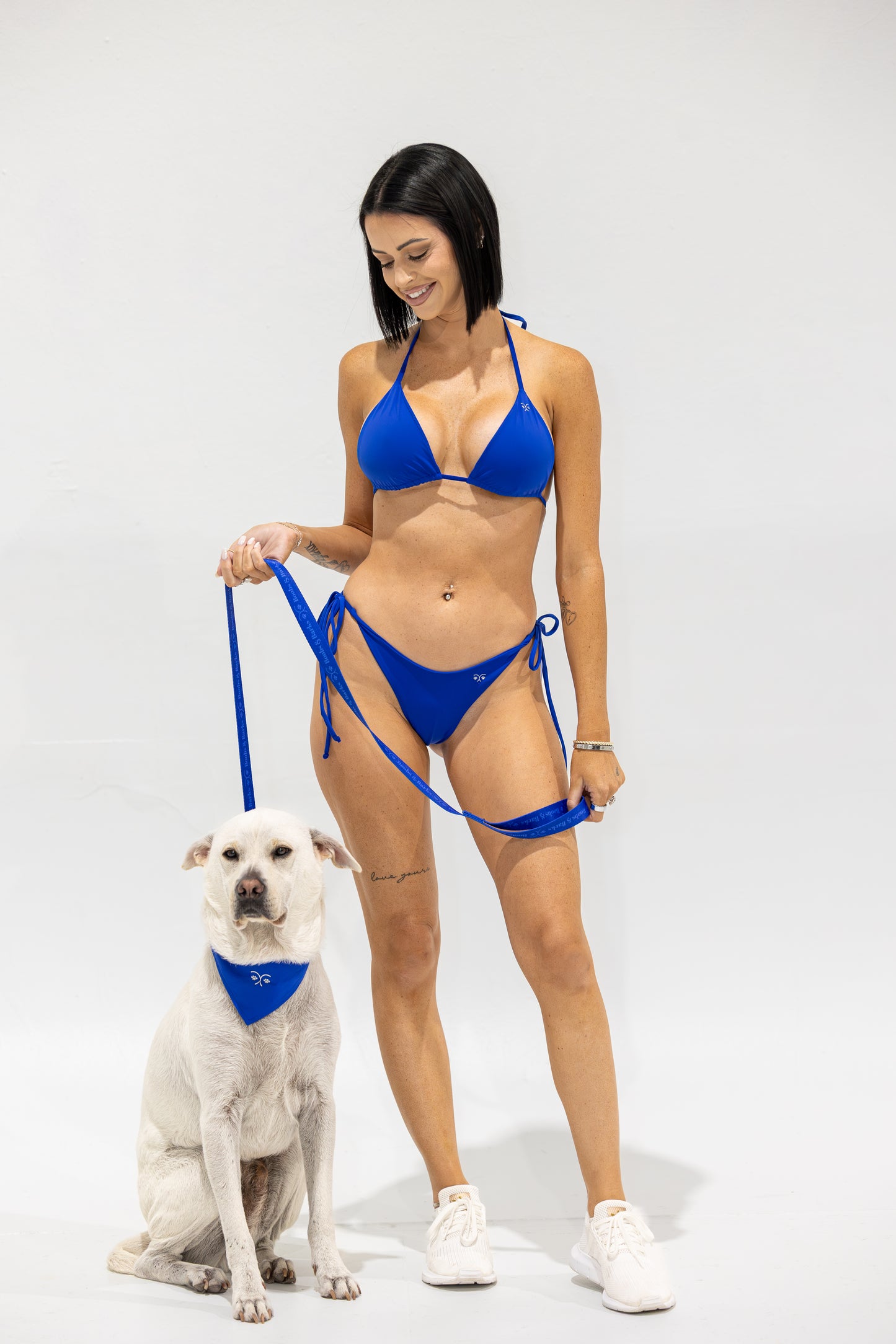 String Bikini Top — Royal Blue