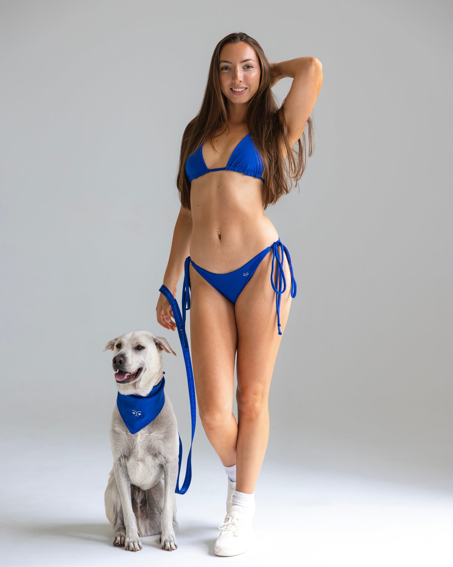 String Bikini Top — Royal Blue