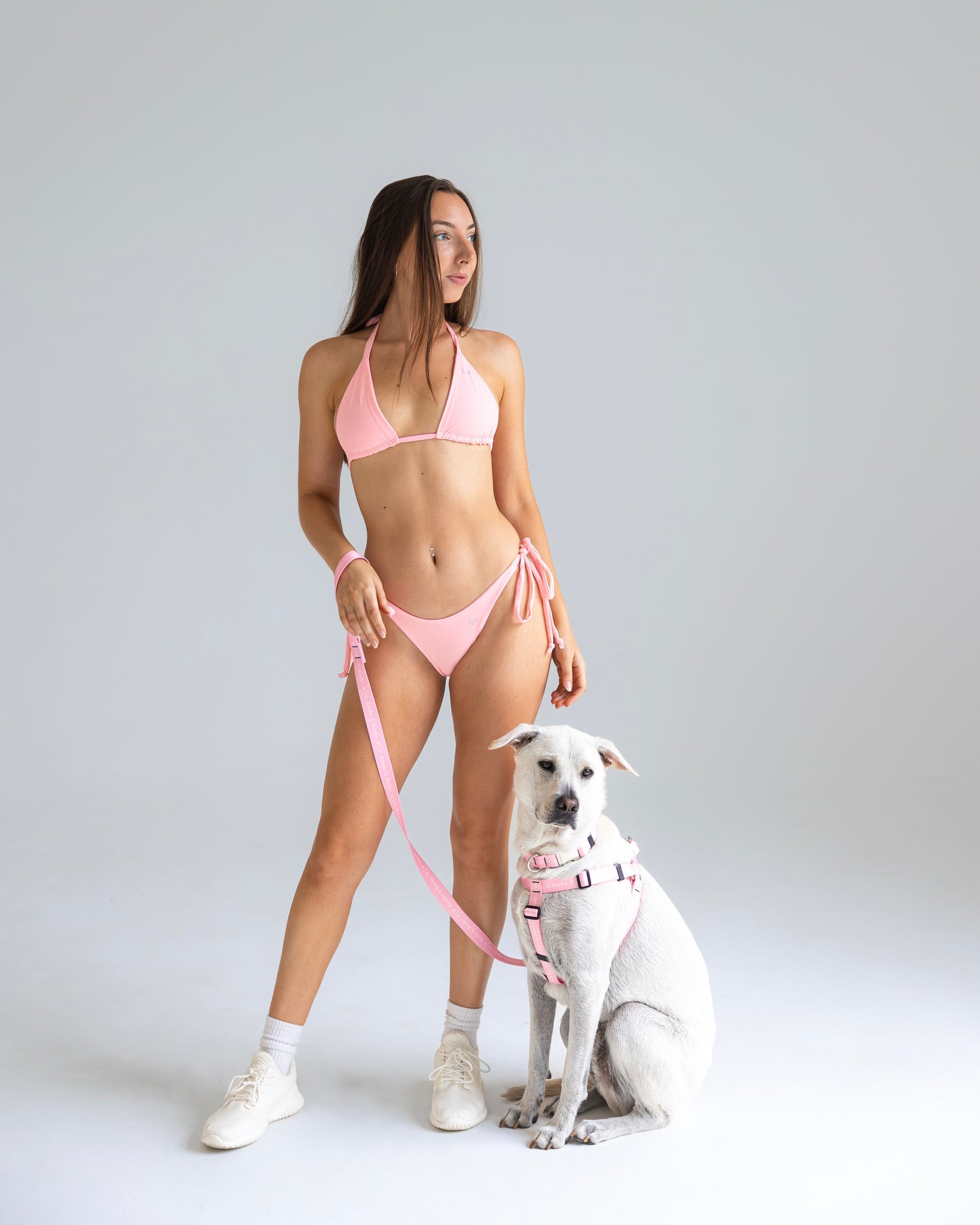 String Bikini Top — Bubblegum Pink