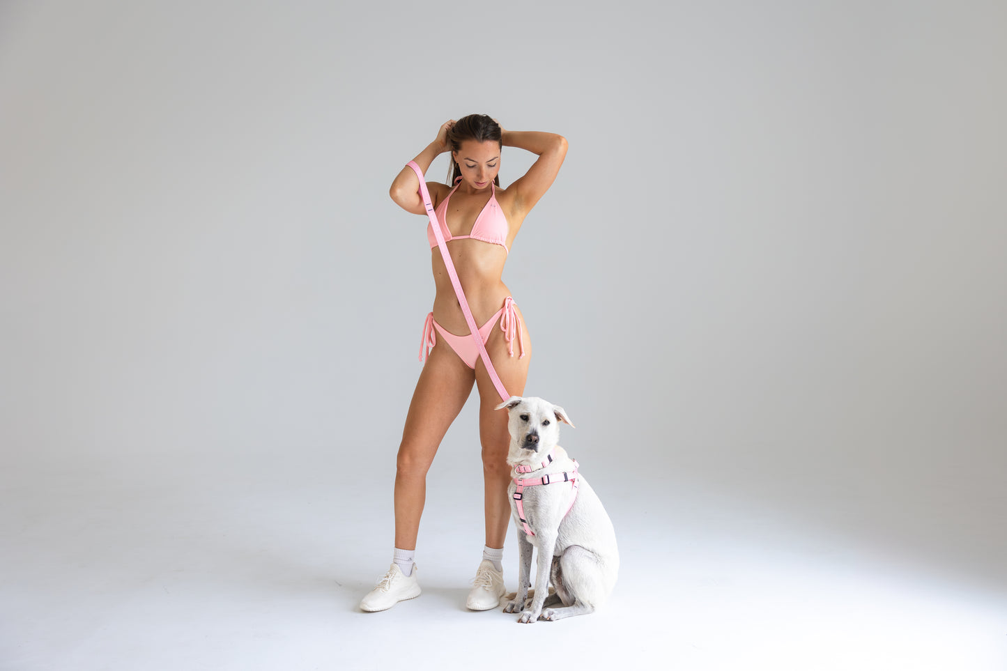 String Bikini Top — Bubblegum Pink